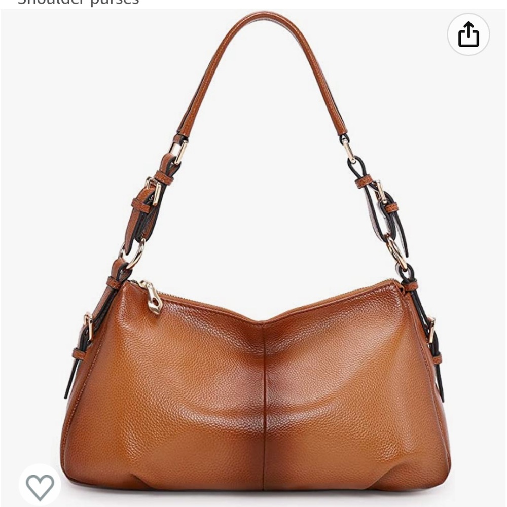 Genuine Leather Top Handle Vintage Shoulder Purse